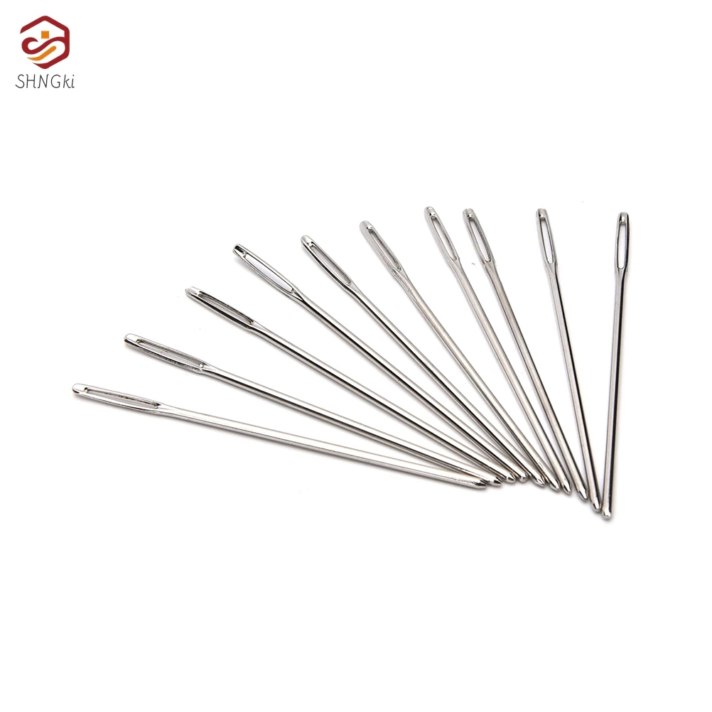 10Pcs/Set DIY Crafts Large Eye Embroidery Tapestry Knitters Wool Needles Blunt Bees Darning Needles Threading Metal Sewing Tools