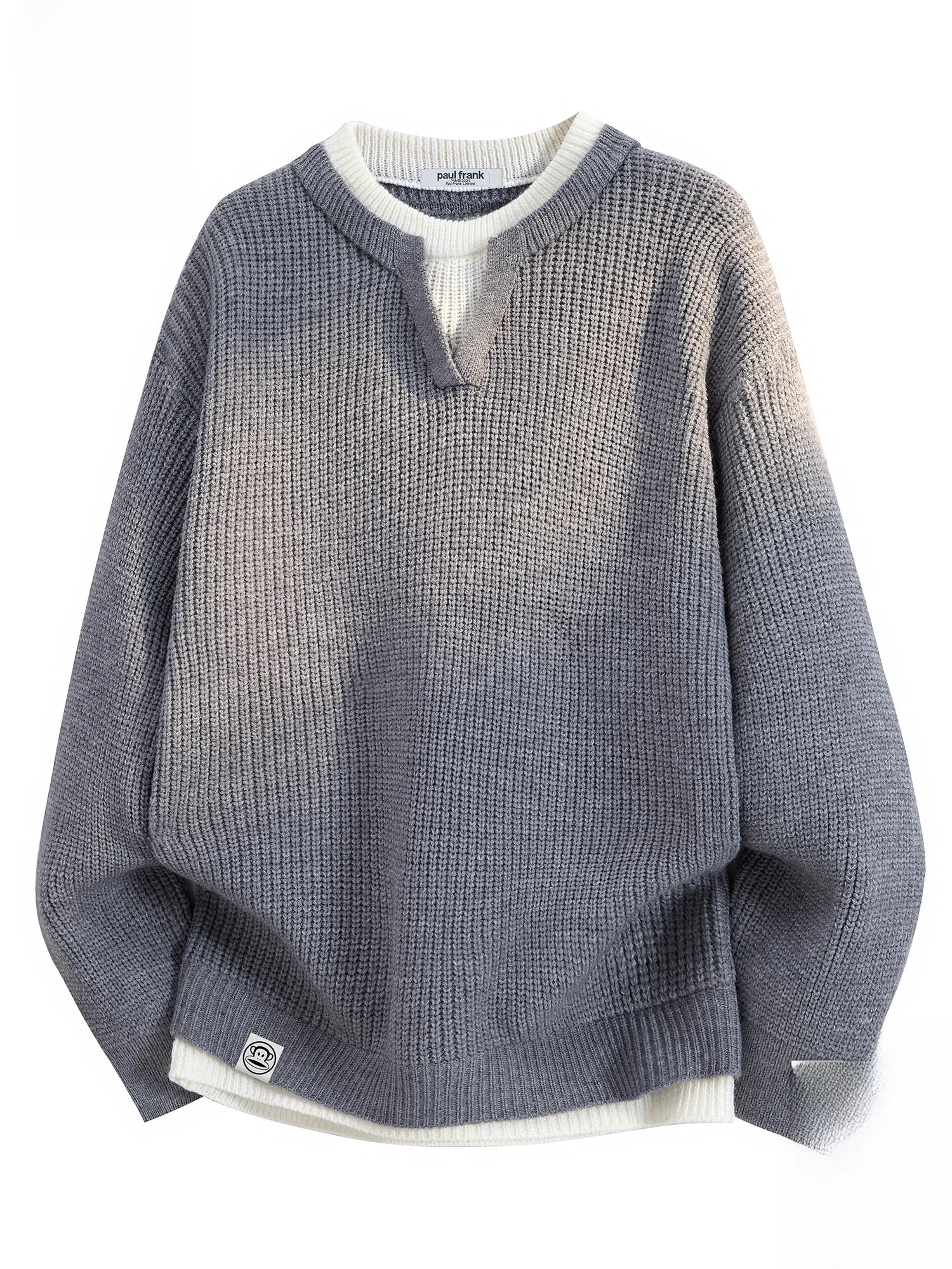 

PaulFrank Thiened Winter Knitted Sweater Casual Inner Wear Zipper Closure Polyester Fiber Loose Fit Regular Length Men's Top