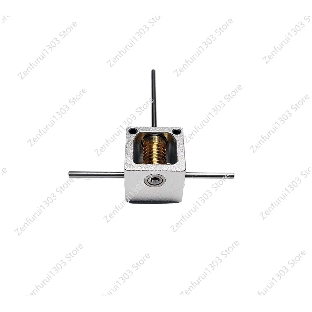 Mini Worm Gearbox Right Angle Steering Gear 90 Degree Reduction Gearbox Commutator Micro Transmission Box