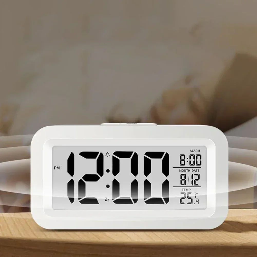 LED Digital Alarm Clock Electronic Digital Alarm Screen Desktop Table Clocks For Home Office Backlight Snooze Calendar Clock