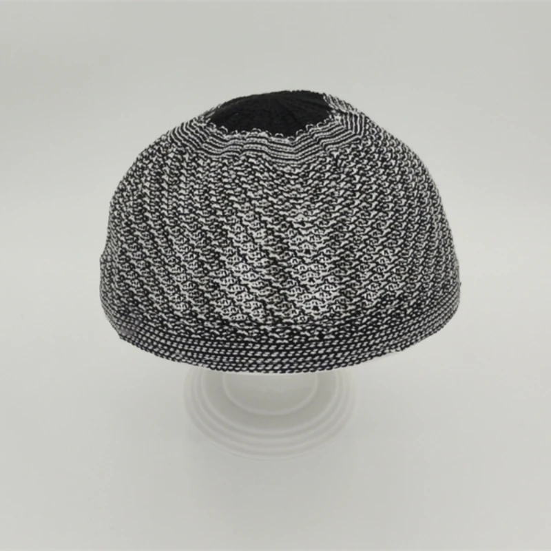 Fez-gorros musulmanes para hombres, ropa de oración de Turquía, gorro de punto Kufi Kippah islámico, Arabia Saudita, lana de malla judía, envío gratis