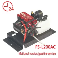 TOYAN FS-L200AC Engine Model 7cc in-line 2-cylinder 4-stroke Air-cooled Nitro Engine Model Kit - Complete Machine Parts Version