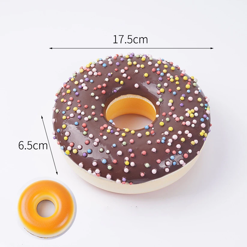 17 cm grote simulatie donuts nep taart model bakkerij etalage monster fotografie rekwisieten baby shower/bruiloft/kerst ornamenten