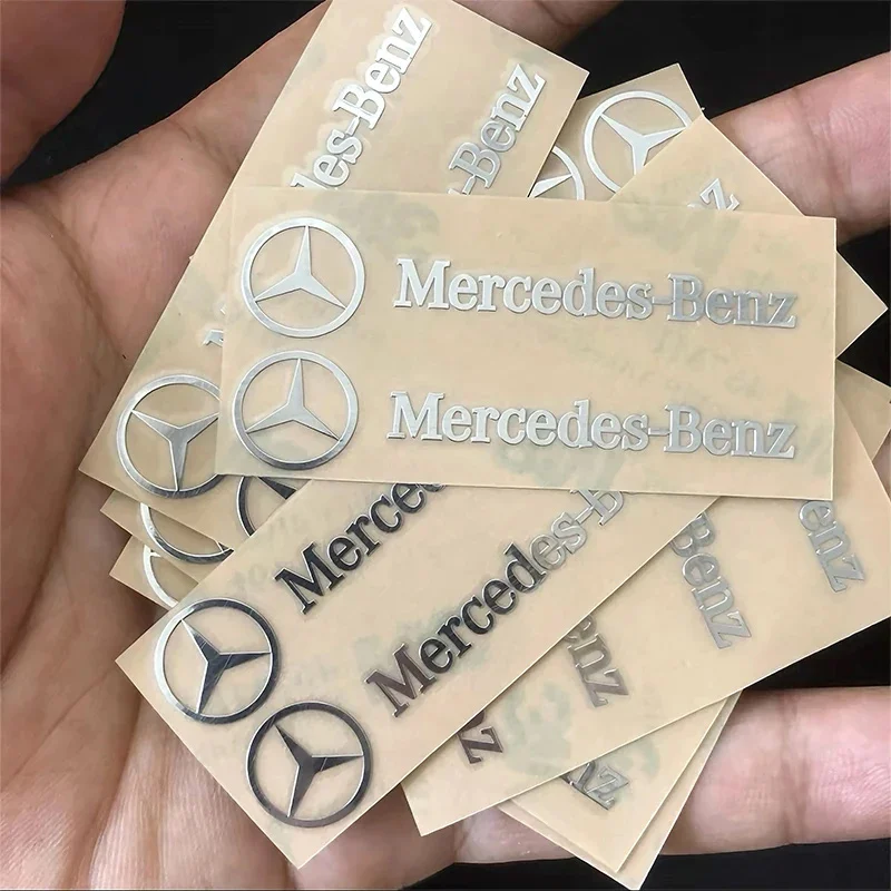 3D Metal Emblem Sticker Car Interior Decoration Styling Decals For Mercedes Benz AMG class W205 W203 GLC GLK W206 W220 A180 W211