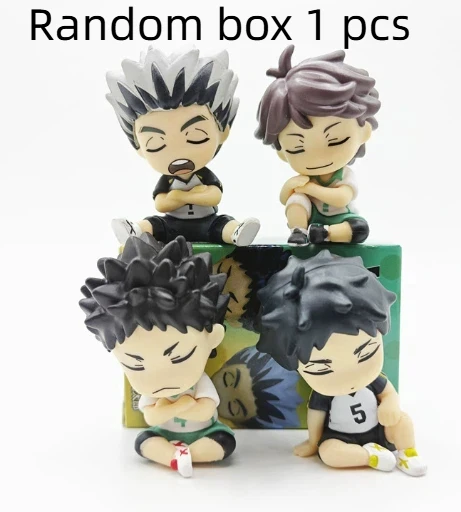 Neu Auf Lager Japanische Anime Volleyball Jugend Schulter Zu Schulter Schlaf Blind Box Kawaii Action Figur Desktop Ornament Geschenke