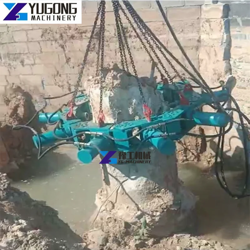 Excavator Hydraulic Round Pile Breaker Cutter for Cutting Round or Square Concrete Piles Concrete Pile Head Cutter