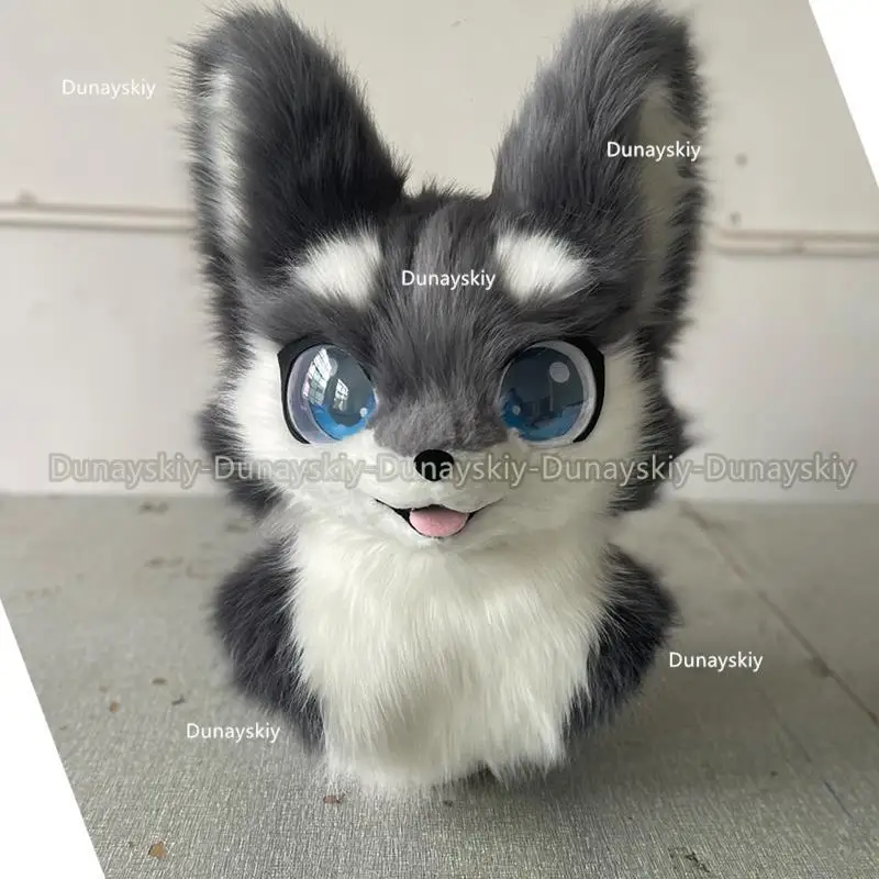 

Kawaii костюм зверя с головой животного, меховой костюм с меховой головой, милая собака, голова зверя, костюмы и аксессуары на складе
