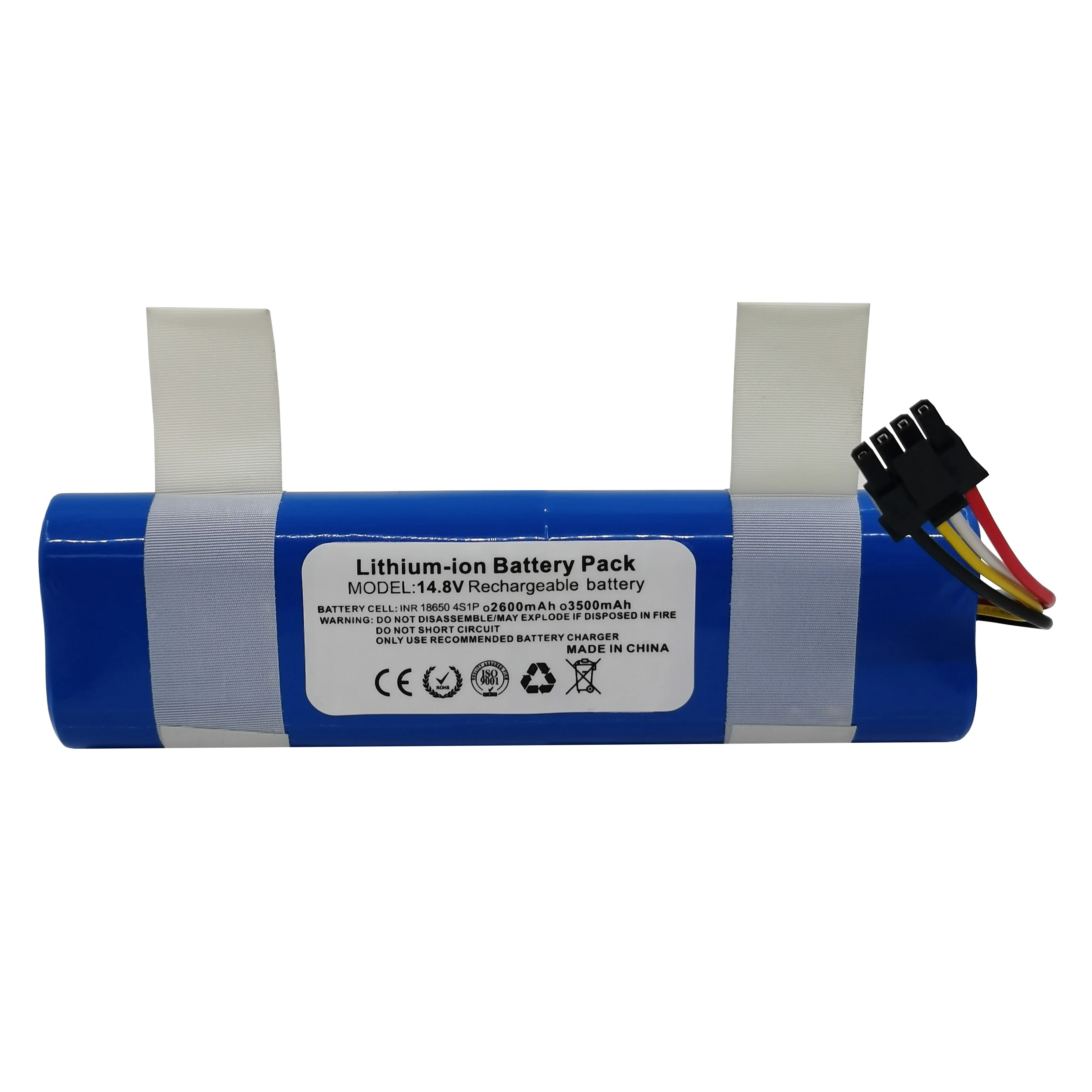 14.4V 14.8V 2600MAh 3.5Ah แบบลิเธียมไอออนแบตเตอรี่ Pack สำหรับเครื่องดูดฝุ่นหุ่นยนต์ Xiaomi Trouver Lds Rls3ใหม่ปรับแต่ง