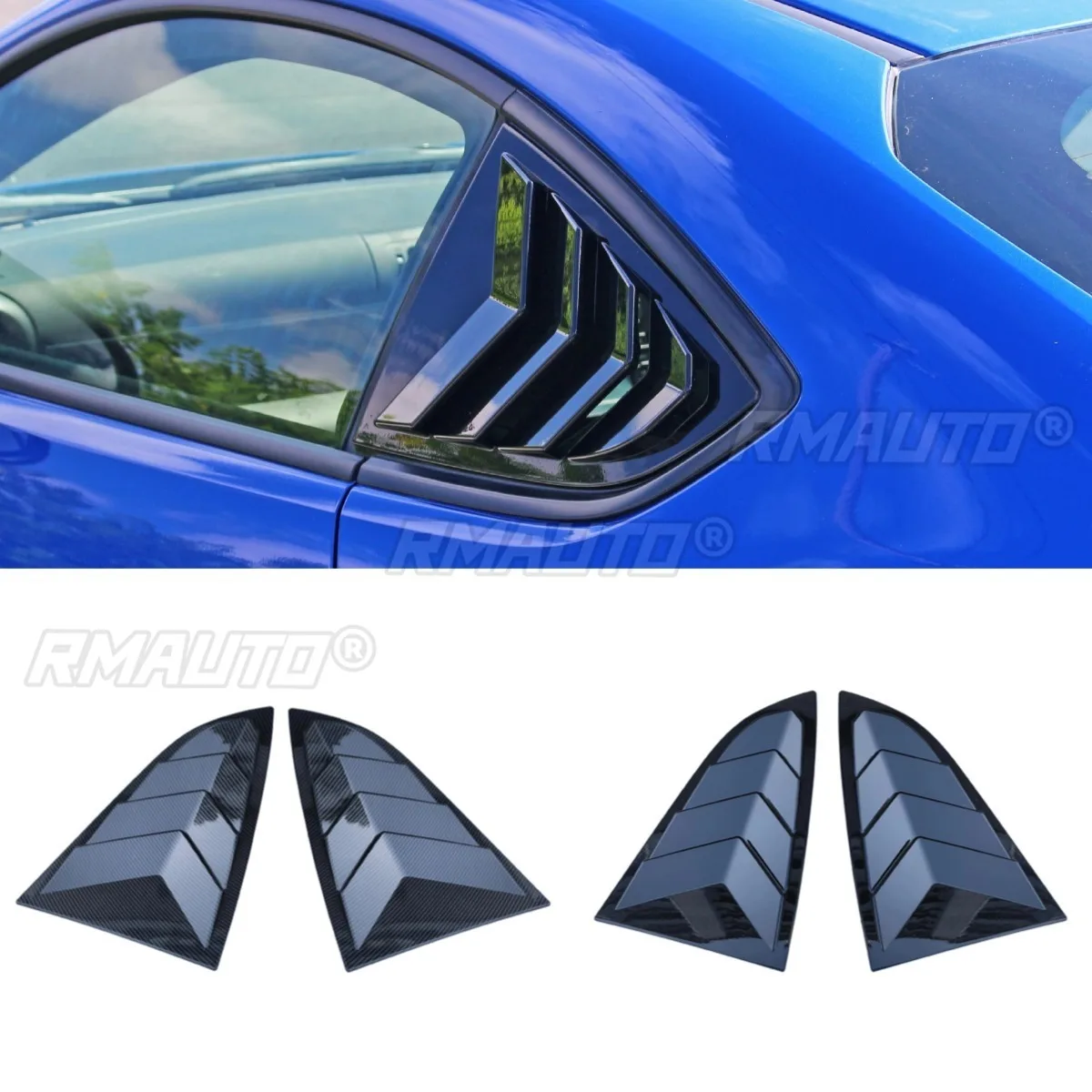 Car Rear Triangle Window Shark Cheek Trim For Subaru BRZ Toyota B6 2022+ Rear Side Vent Window Trim Cover Car Accessories