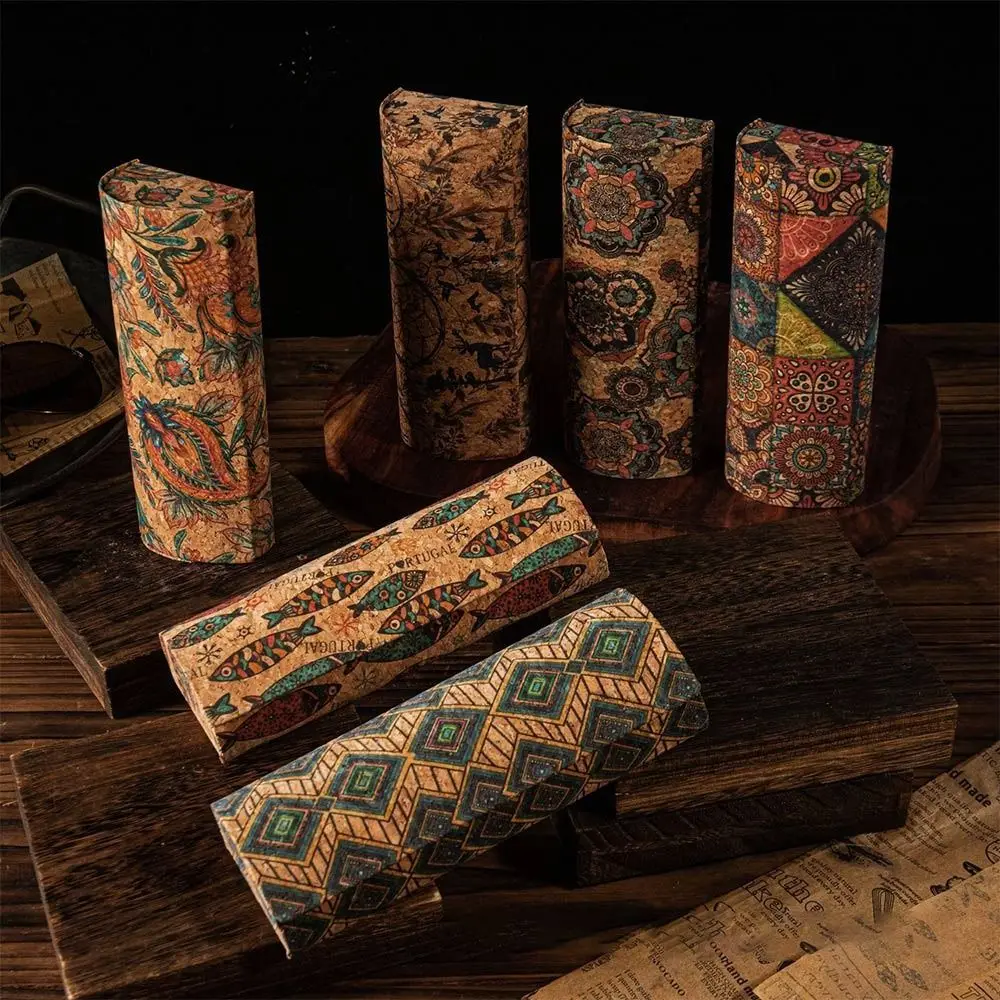 

1PC New Design Leather Eyeglasses Box Retro Exotic Pattern Spectacle Case Tribal Totem Art Personality Sunglasses Storage Box