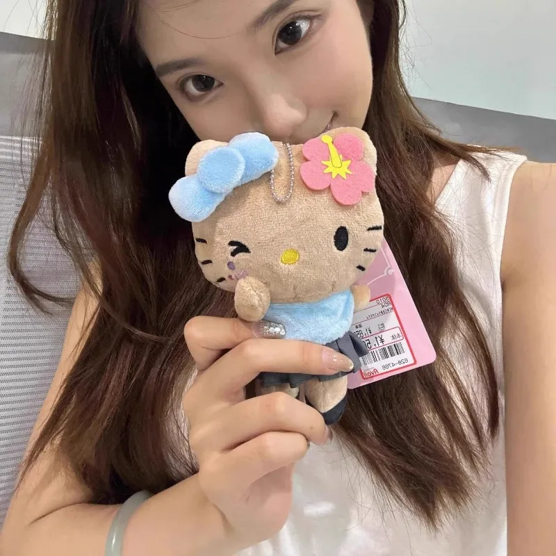 

Sanrio Anime Peripheral Hello Kitty Series Small Pendant Cute Cartoon Anime Character Plush Doll Backpack Decoration Pendant Toy