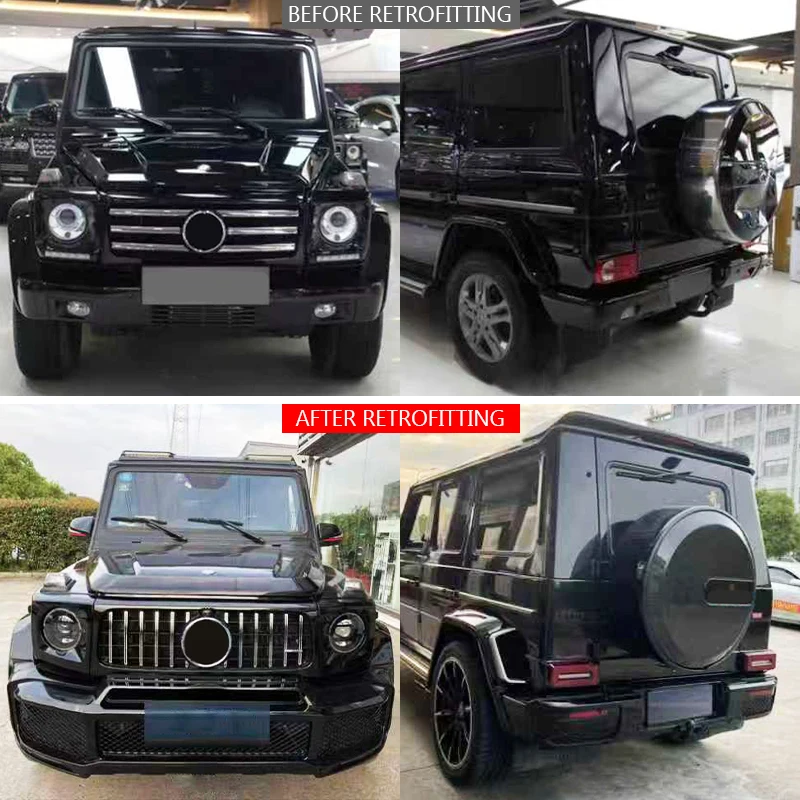 Restomod Body Kits2019-2023 Model Upgrade W464 Front Bumper Rear Bumper Old New Body Kit Suitable For G-Class W463
