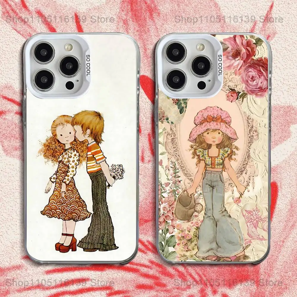 

Phone Case For iPhone 16,15,14,13,12,11,Pro,XS,Max,Plus,Mini,Art S-Sarah Kay Style SE White Candy Matte Shockproof Cover