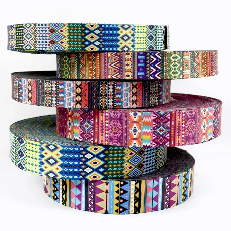 

2/5/8/10M Meetee 38/50mm Jacquard Nylon Webbing Luggage Strap 1.2mm Thick Printed Ribbon Tapes Belt Sling Band Sewing Bias Trims