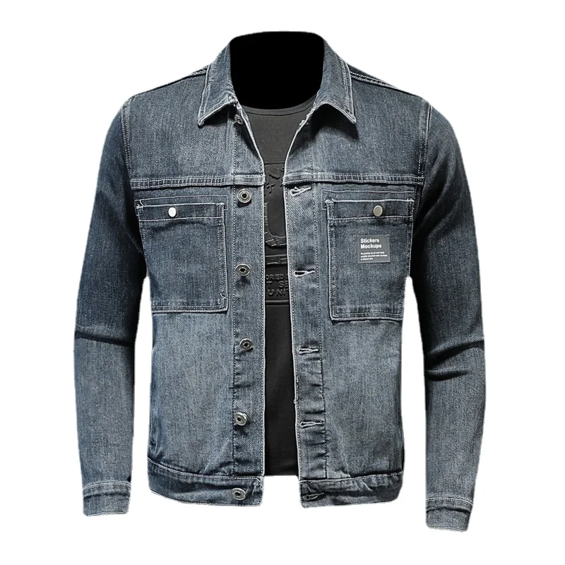 

Nice Spring And Autumn Men Denim Jacket High Quality Business Casual Slim Jean Coat Male Classic Fashion Brand Cowboy Clothing