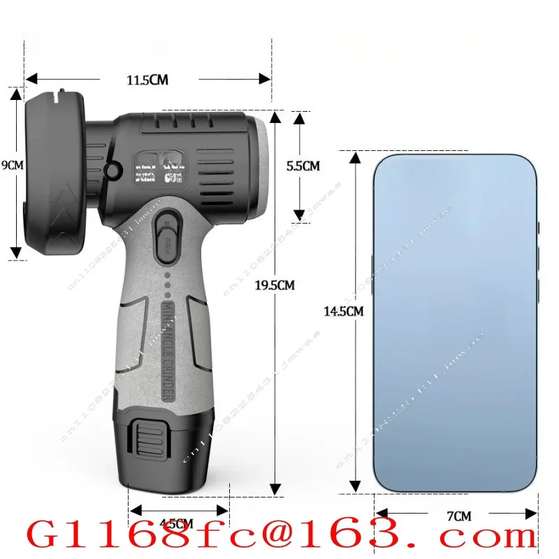 12V Lithium Angle Grinder, Lithium Wireless Small Angle Cutting, Polishing Machine Parts