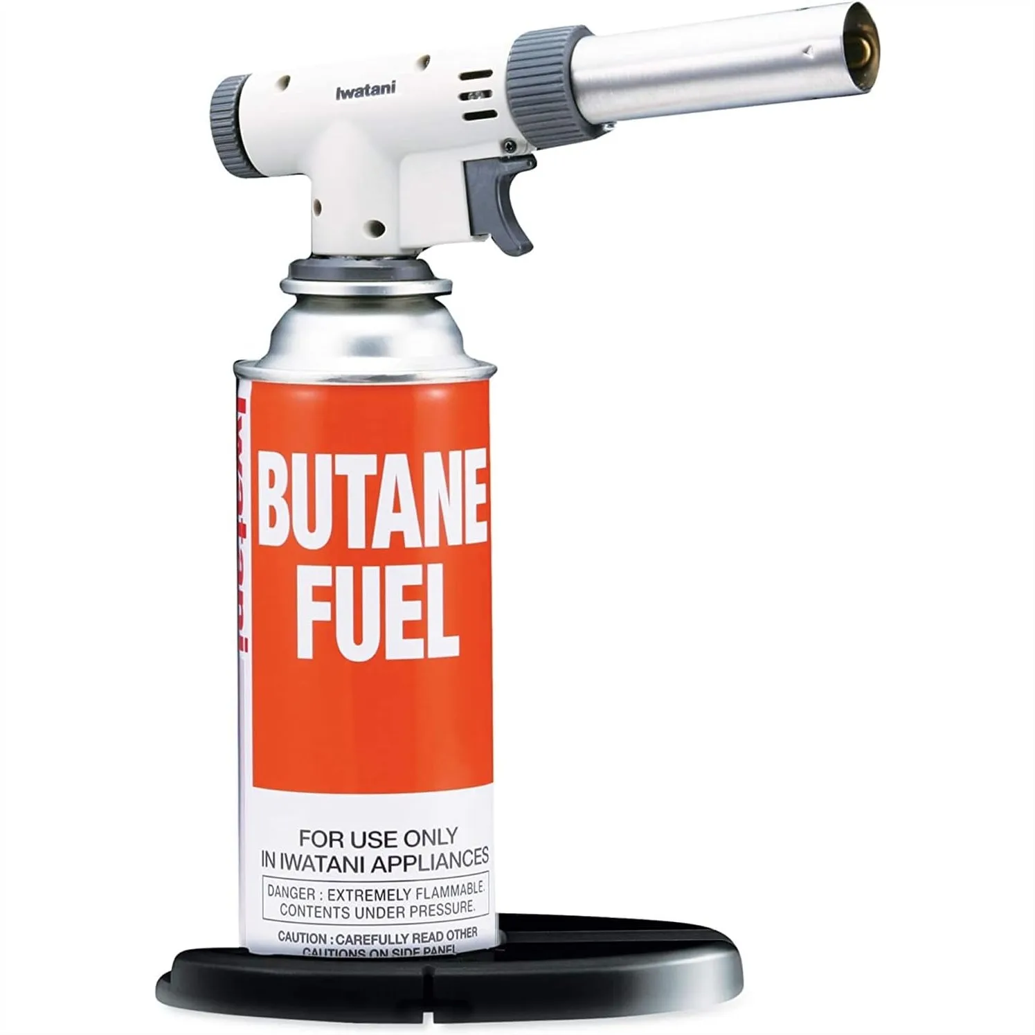 Kitchen Torch with Adjustable Flame for Creme Brulee, Sous Vide, Roasting and Camping - Butane Fuel Not Included