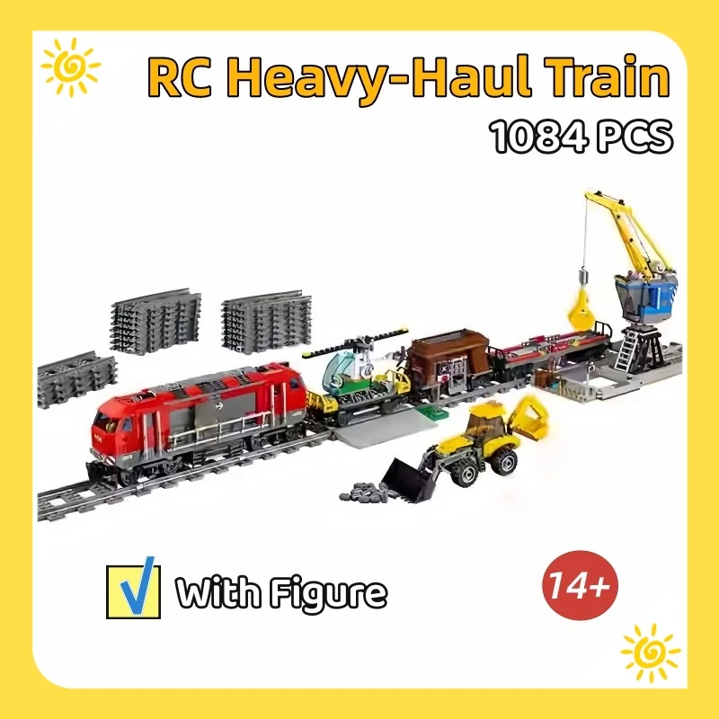 

MOC 60098 CITY Heavy-Haul Train Building Block Building Blocks Children's Educational Toys Christmas Birthday Kid Toy Gift