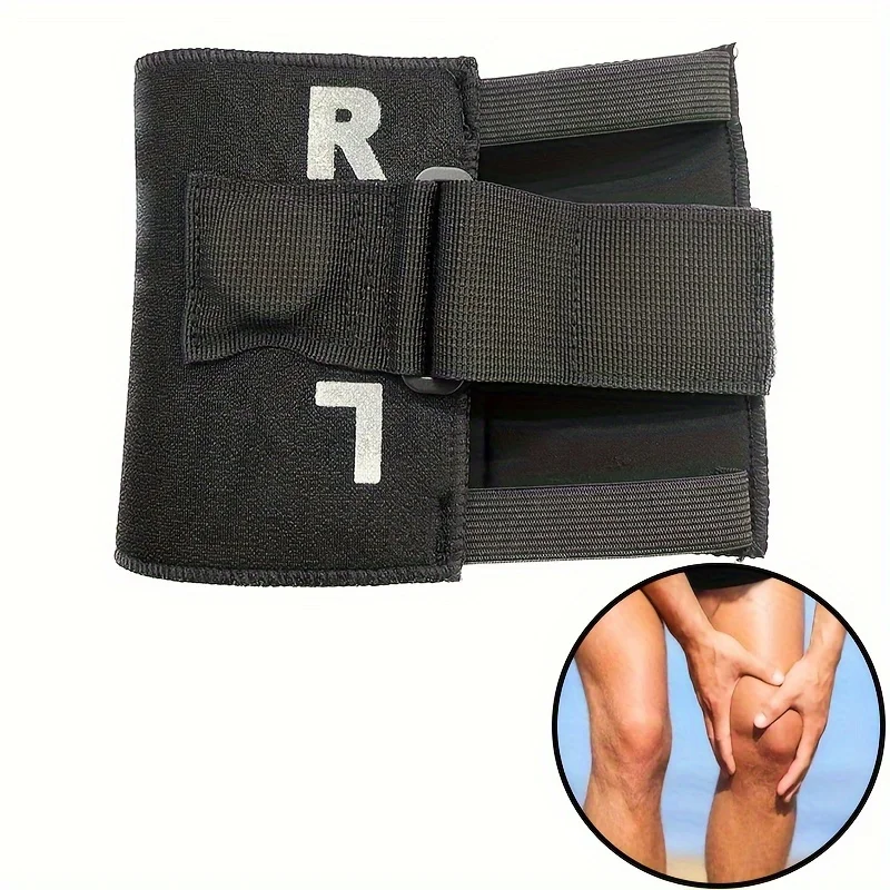 1 قطعة الحجر المغناطيسي يكون نشط دعامة الركبة نقطة الركبة وسادة الساق دعم الضغط الأسود العصب الوركي وسادة مساج الركبة حامي