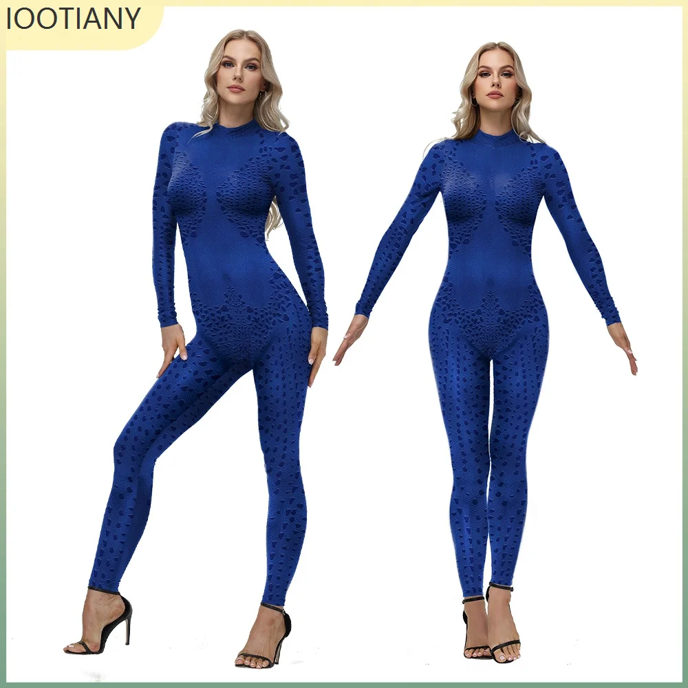 

IOOTIANY Halloween Women's 3d Digital Printing One-piece Tights Carnival Party Dance Performance Cosplay Costume Zentai Suit