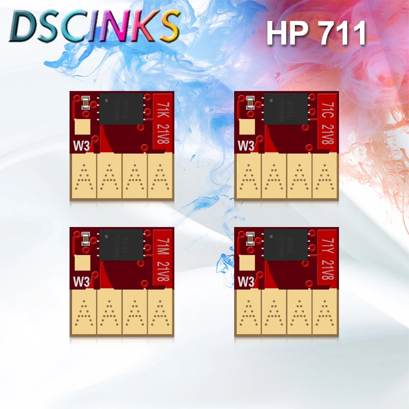 Для HP 711 711XL ARC Chip автоматический сброс лампы для HP DesignJet T120 T520 T125 T130 T525 T530 принтер постоянные чипы