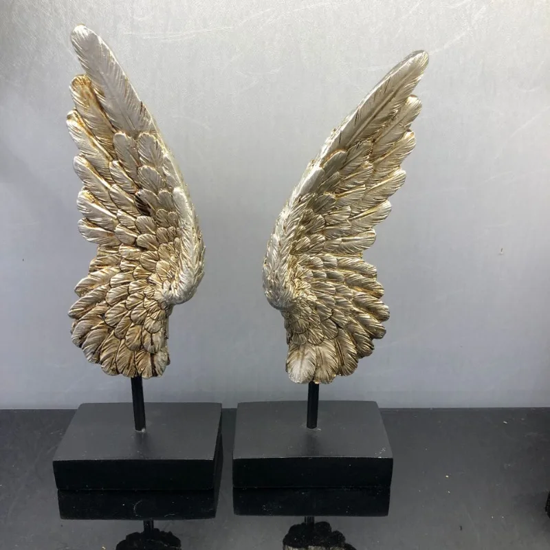 

Big Golden Christmas Hanging Iron Angel Wings Set,Indoor Home Decoration Desktop Oranment