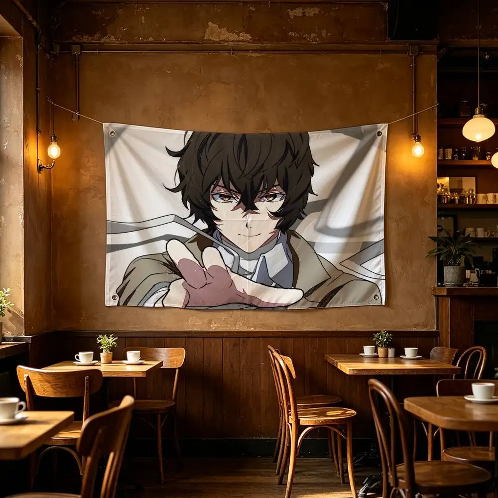 Bungo Stray Dogs Flag Suitable For Party Club Outdoor Interior Wall Decoration Banner Fans Gift
