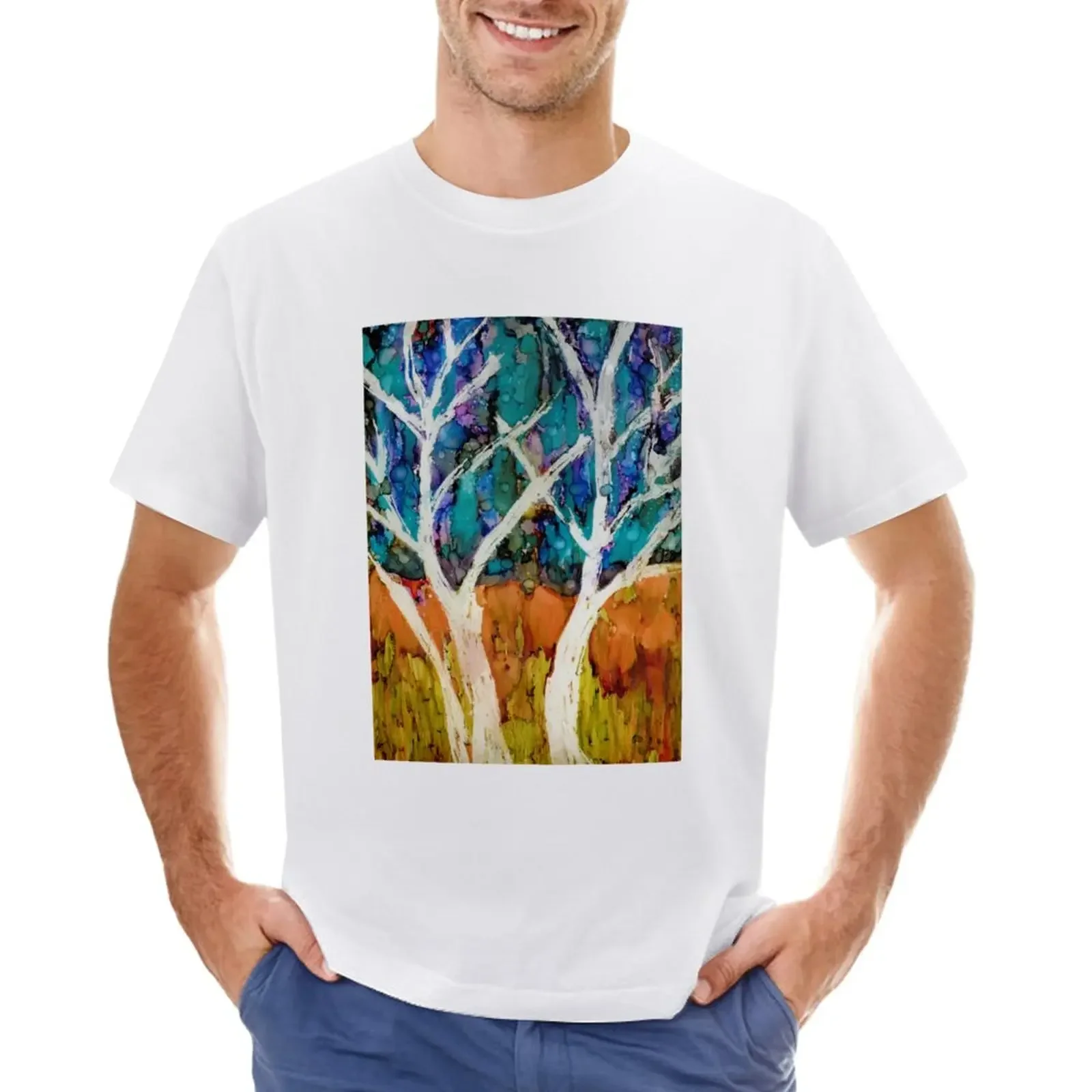 Aspen Trees T-Shirt cute clothes korean fashion men clothes