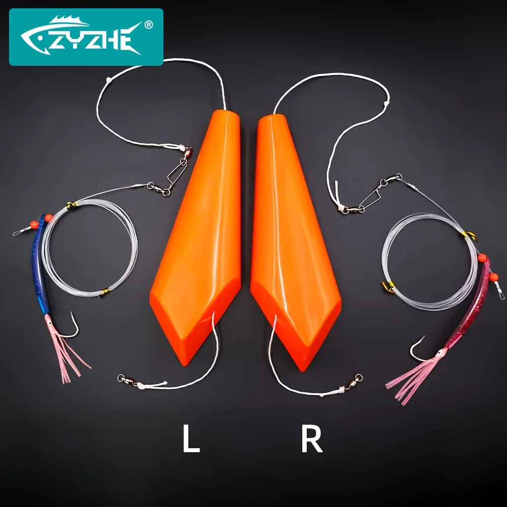 ZYZHE 1 Stück Hochsee-Angelköder mit Haken, große Größe, Oberflächenköder, Salzwasser-Swimbait, Thunfischköder