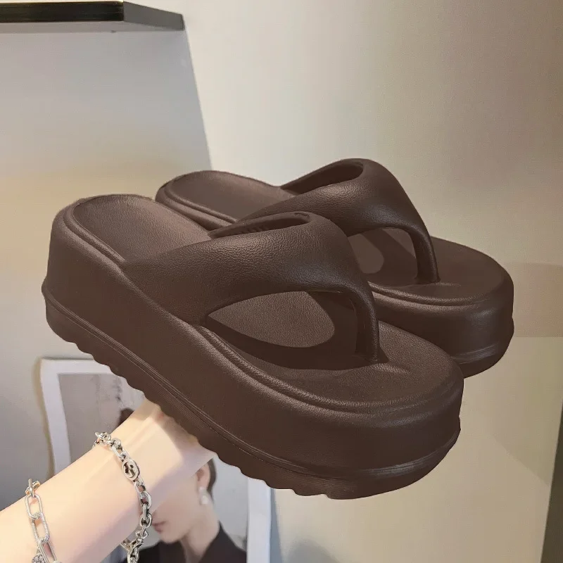 New Thick Flip-flops Women Fashion Platform Sandals Outdoor Women Beach Slipper Home Comfort Women's Summer Sandals view 6