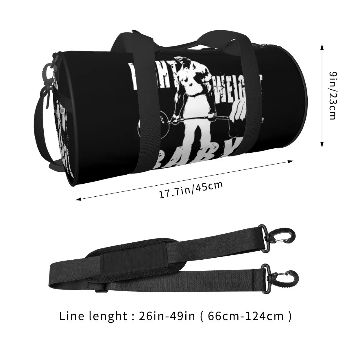 Bolso de lona ligero para hombre y mujer, bolsa de lona con bolsillo para gimnasio, culturismo, Fitness, viaje, Baby Ronnie Coleman