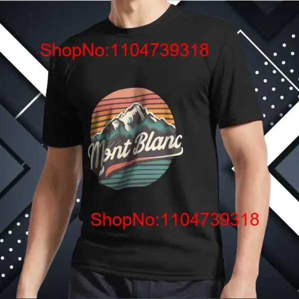 NEW Mont Blanc Quebec Logo Funny USA Size T Shirt vintage Washed Unisex Comfortable streetwear Breathable fashion Versatile