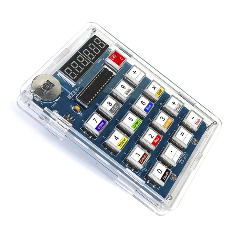 SZYA Hands On Electronic Calculator Building Kit with Digital Tube Display for Hobbyists and Students