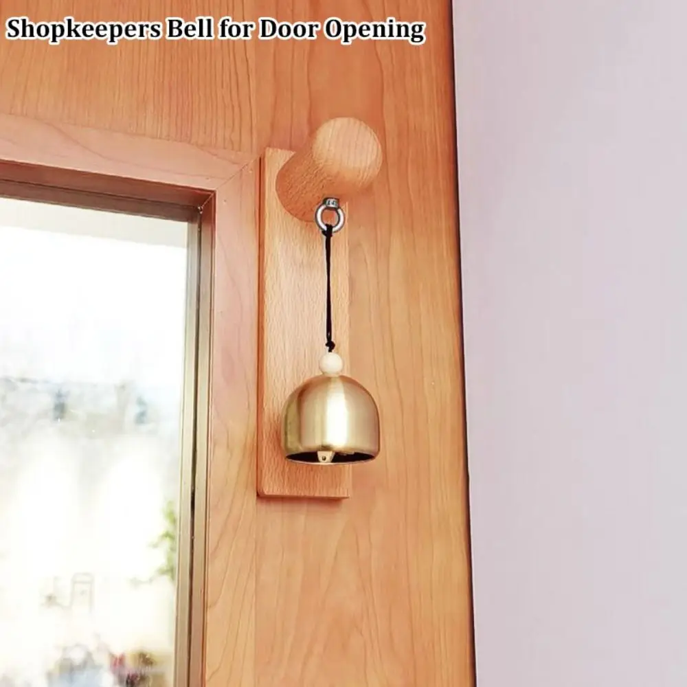 Wooden Door Bell Door Opening Hanging Decorative Shopkeepers Bell Japanese Style Delightful Sound Wind Chime for Business Garden