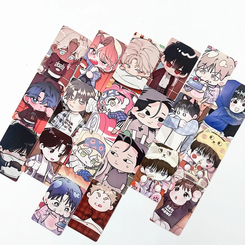 20Pcs/Set Korean Manhwa Home Party Theme Photo Cards - Webtoon Character Collectible LOMO Cards Perfect Gift for Fans