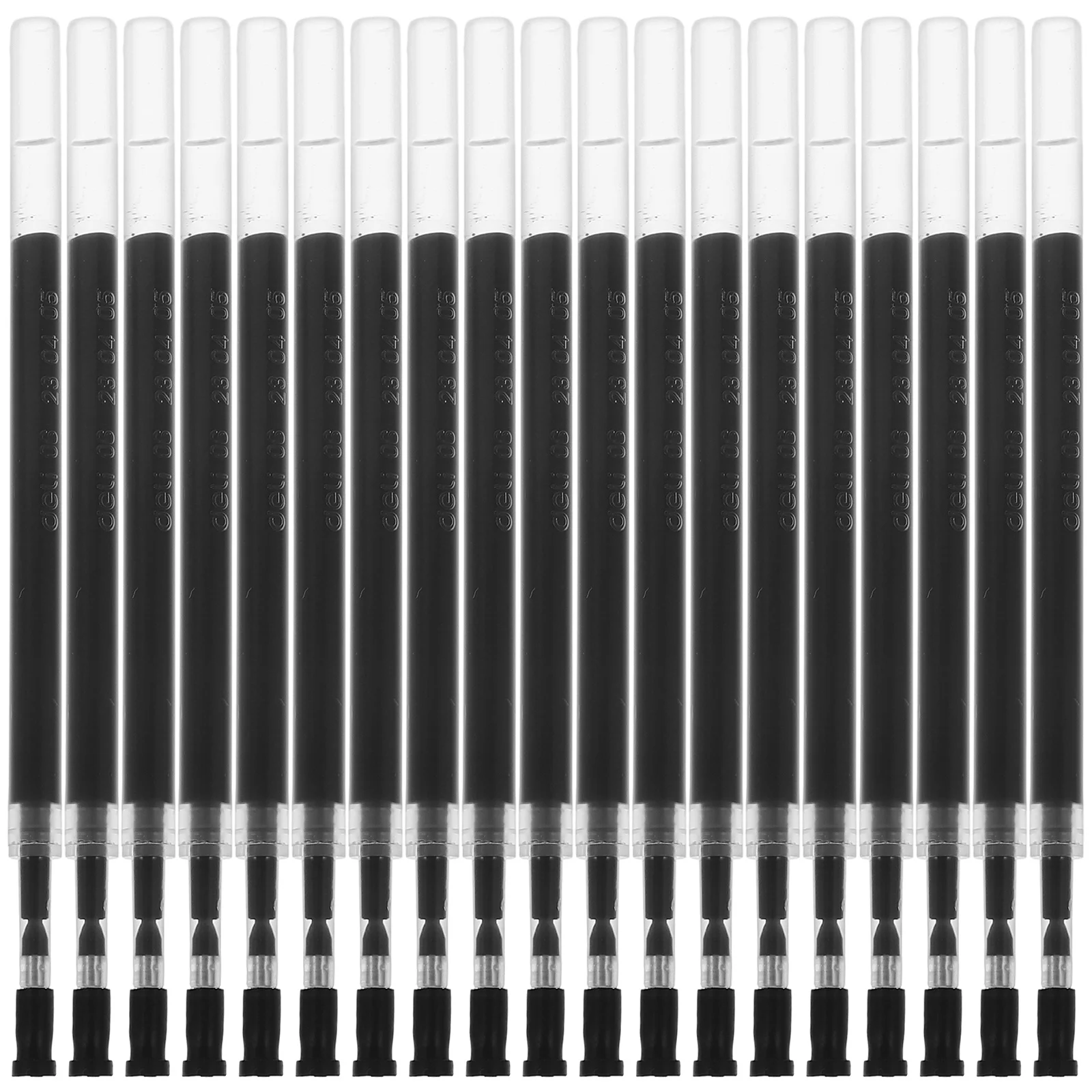20 Pcs Press The Spring Refill Replacement Ballpoint Pen Refills Bullet Gel for Pens Ink Plastic Office