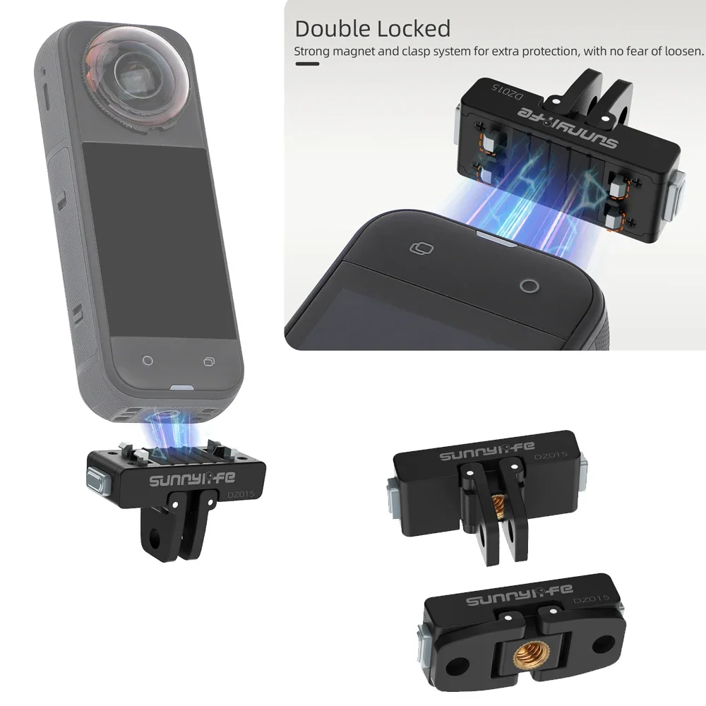 

Magnetic Quick Release Adapter Accessory For Insta360 X5 Ace Pro2 Camera Quick Release Mount Expansion, with 1/4" screw