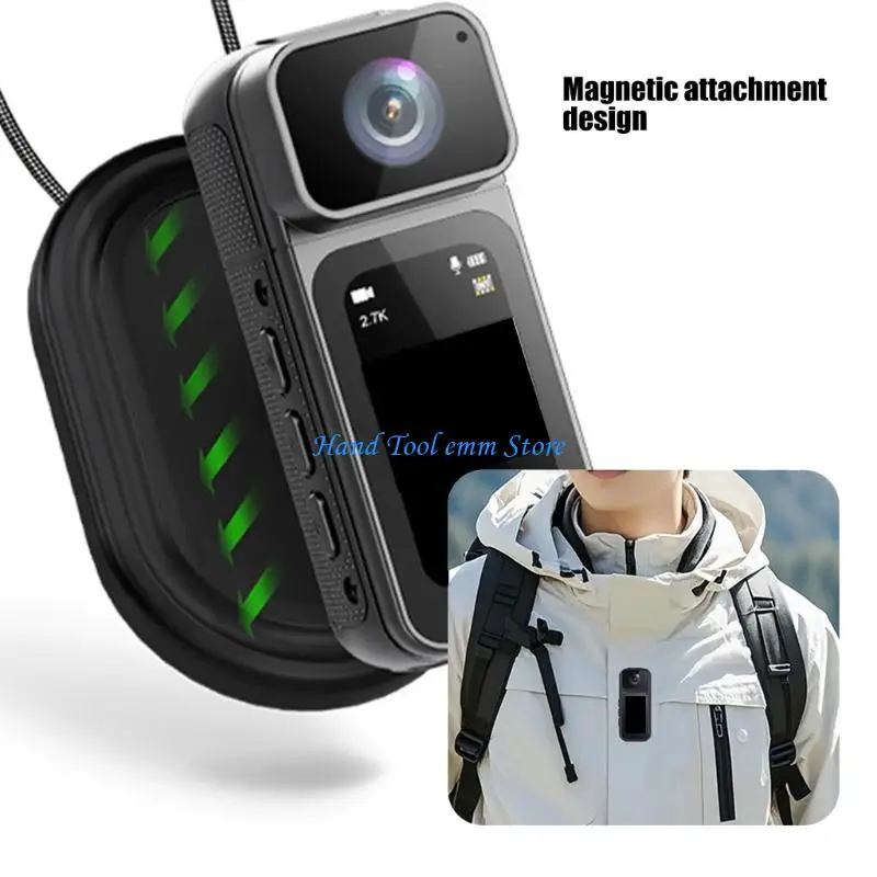 

H37F Thumb Mini Camera Sports Mini Video Recorder Lightweight Portable Wearable Camera with 180 Degree Rotating Lens