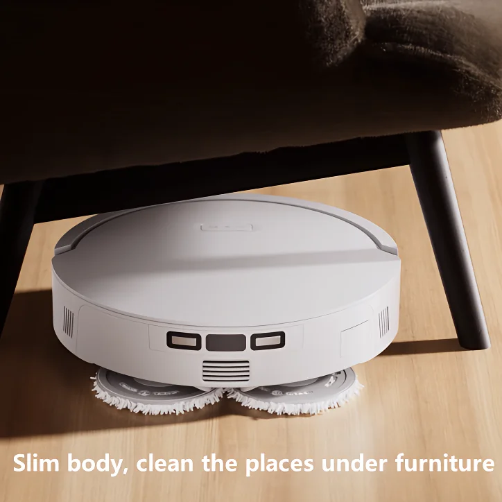 Fully Automatic Self-Cleaning Robot Mop Vacuum Cleaner Wet/Dry Sweeping Mopping Machine Household Car HEPA Filter EU Plastic