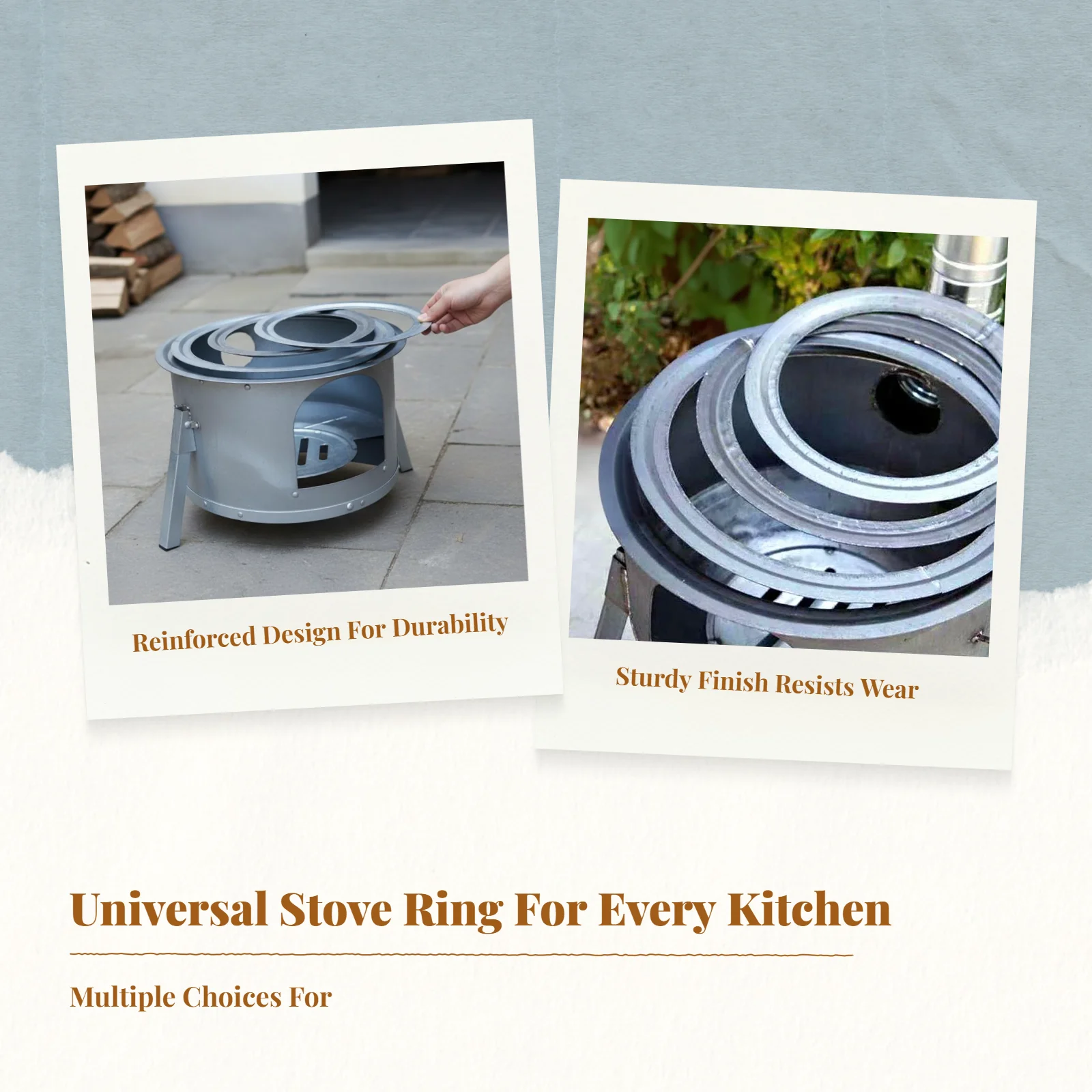 

Прочное кольцо для печи, предназначенное для сжигания дров и использования на открытом воздухе