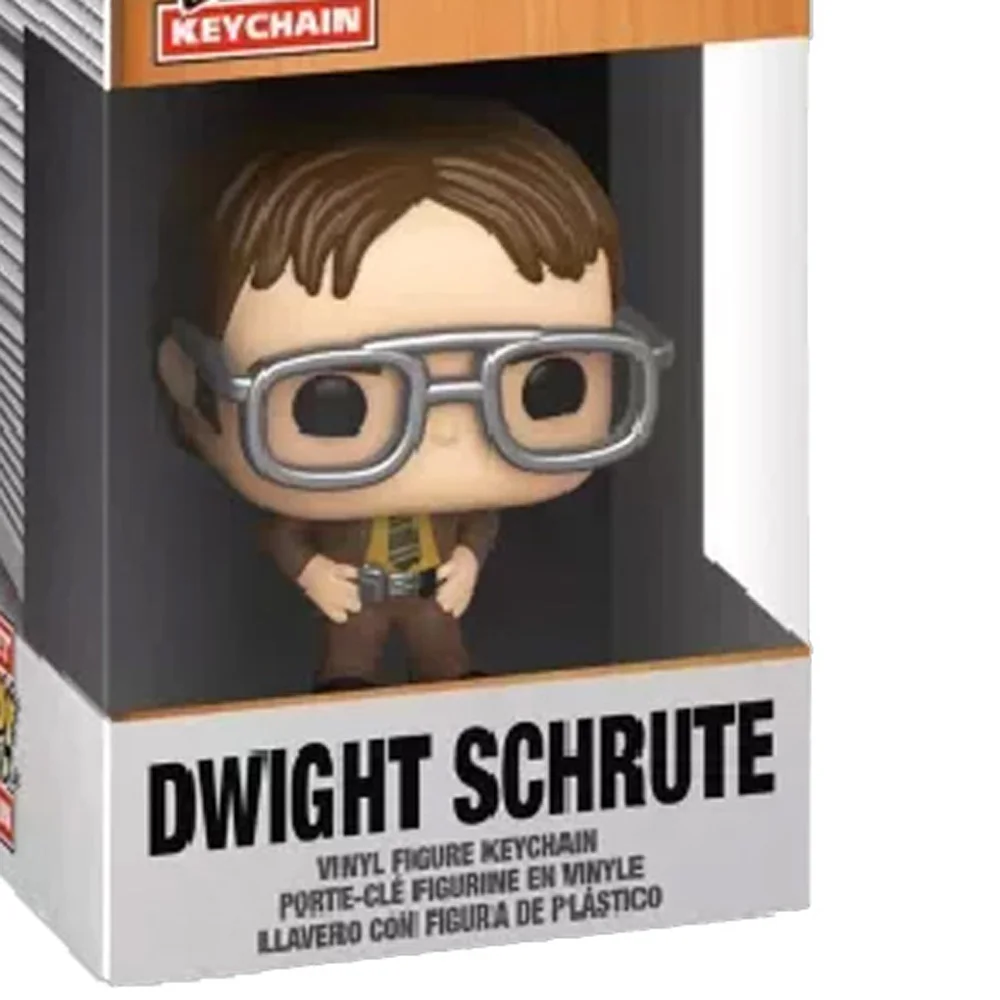 سلسلة مفاتيح الجيب The Office Dwight Schrute Prison Milk Figure Pam Beesly Kevin Toys #6