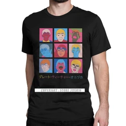 Men GTO Onizuka Faces 3D Tshirts Great Teacher Onizuka Japan Manga Tops Novelty Camisas Round Neck Harajuku T-Shirt