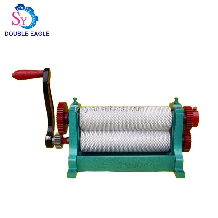 

High Efficiency Manual Beeswax Foundation Sheet Machine/honeycomb Stamping Machine/hand Beeswax Comb Press Machine
