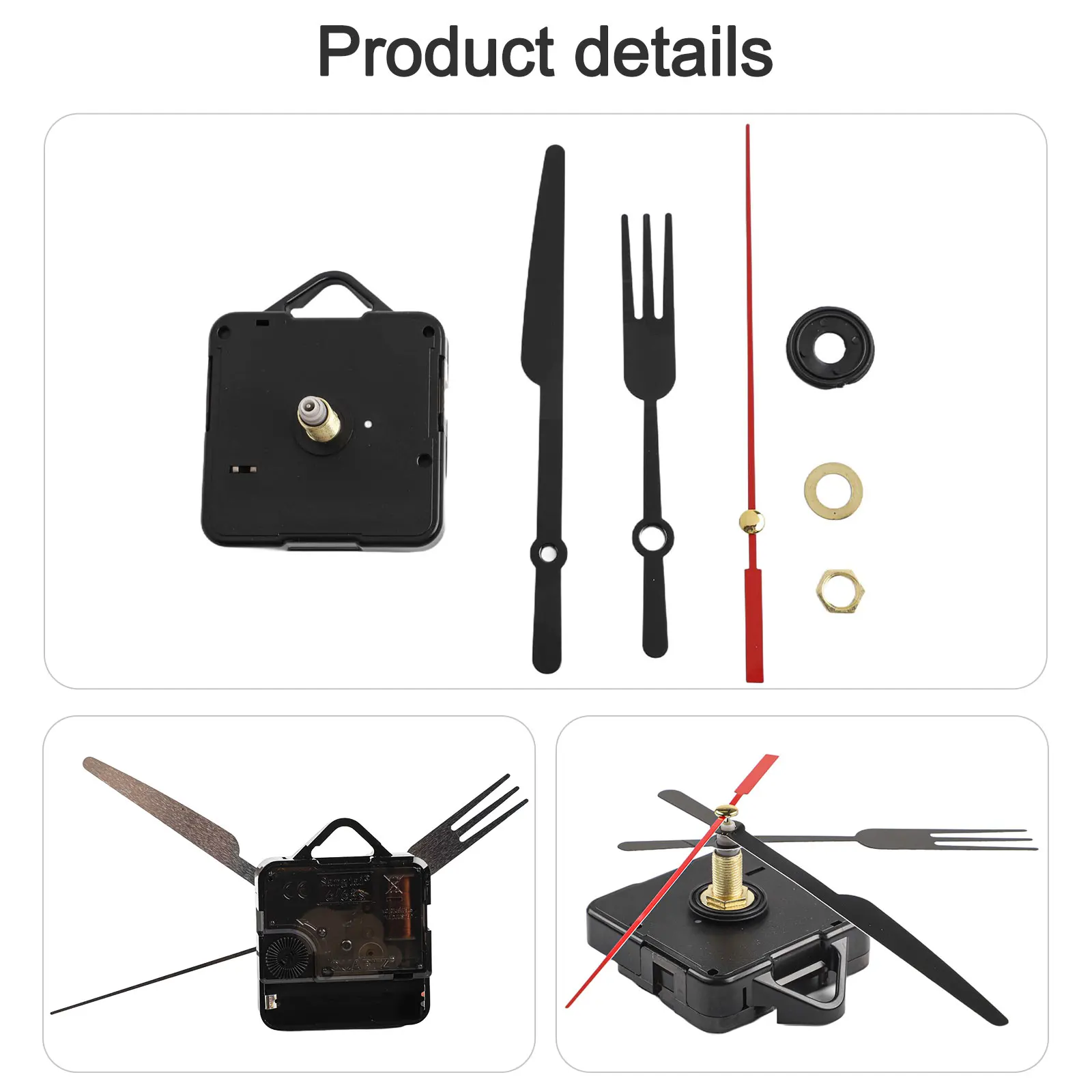 Easy Install Clock DIY Clock Movement Five Distinct Styles Integrated Hanging Design Versatile Clock Component