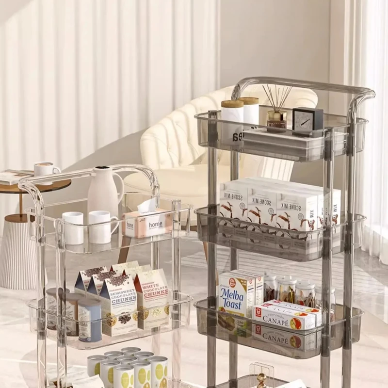 

Light Luxury Style Trolley Cart Salon Wheels Manicure Support Auxiliary Car Beauty Storage Removable Hairdresser Rollers Mobile