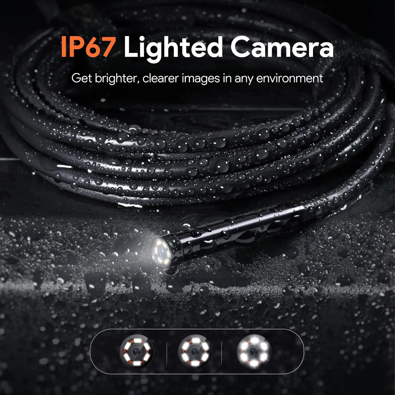 Endoscopio industriale ruotabile a 180 gradi Adatto per l'ispezione delle tubazioni e l'ispezione dell'aria condizionata