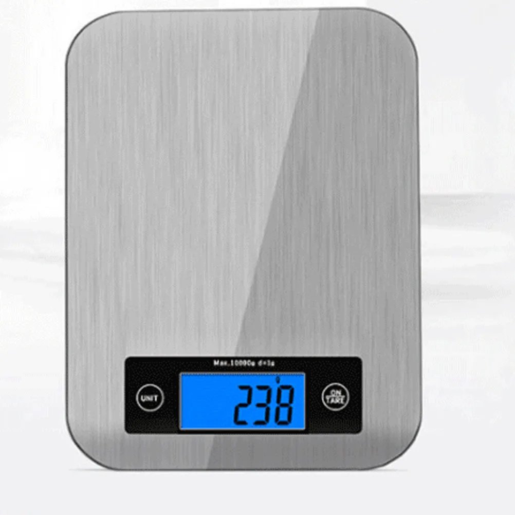 

10Kg Digital Kitchen Scale with LCD Display Stainless Steel Surface Accurate Counting Peeling Function for Baking Cooking and