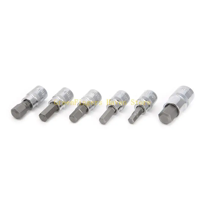 

F68D 13PCS/SET Метрика Allen Ratchet Harench 1/4 "3/8" "Инструменты привода