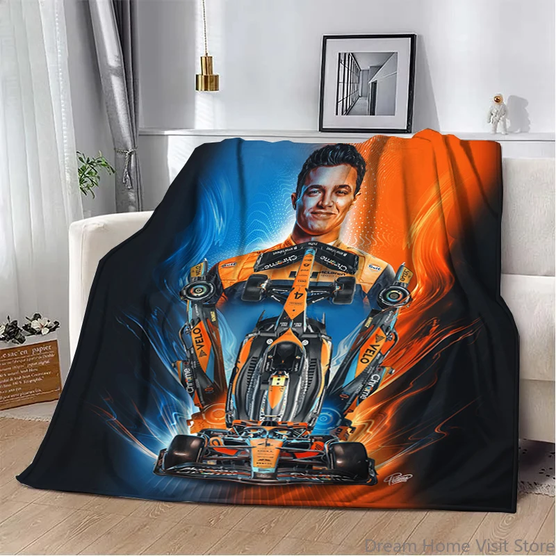 

Landos Norris F1 Racer Soft Plush Blanket,Flannel Blanket Throw Blanket for Living Room Bedroom Bed Sofa Office Cover Gift
