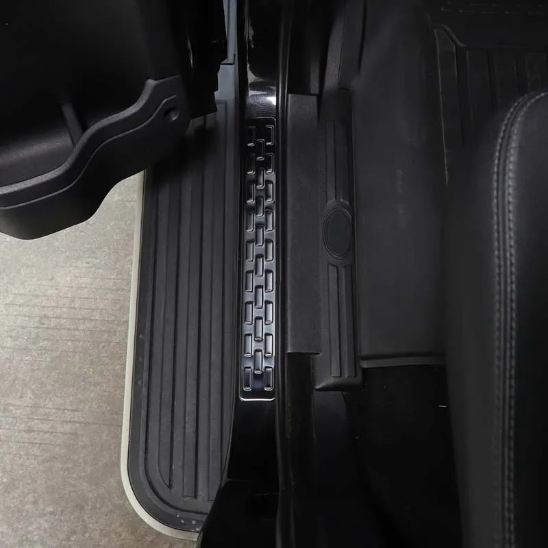 لسيارة لاند روفر ديسكفري 4 10-16 قضبان عتبة خارجية، دواسات ترحيب السيارة، ستانلس ستيل، فضي مصقول 4 قطع (نموذج جاحظ) #5